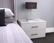 Heart Furniture 2 Drawer Bedside Wide