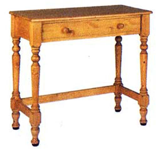 Cornish Pine Writing Table with Drawer
