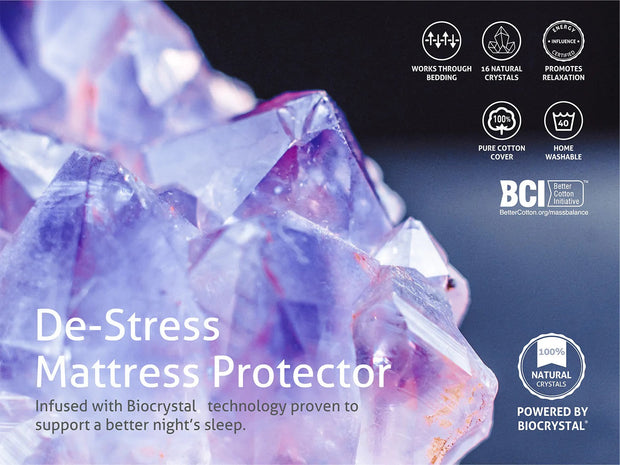 Fine Bedding De-Stress - Biocrystal® BCI Sustainable Cotton Mattress Protector