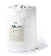 Fine Bedding Night Owl - Natural Cotton Waffle Coverless Duvet
