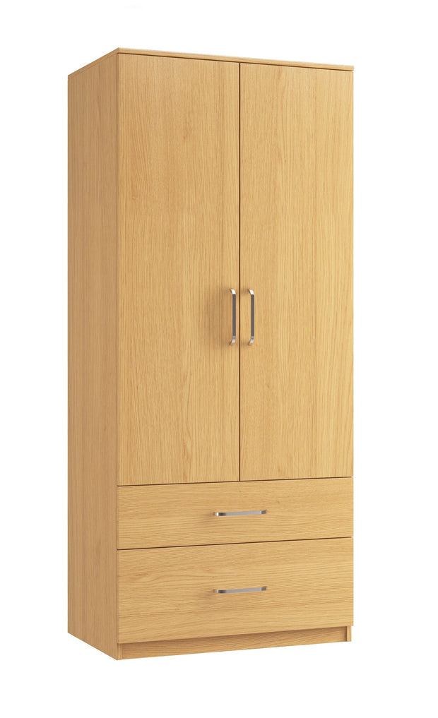 Maysons Ravenna Double 2 Drawer Gents Wardrobe (With one deep drawer)